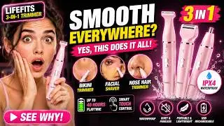 Electric Body Hair Trimmer for Men & Women | Waterproof Groin & Bikini Trimmer with Ceramic Blades