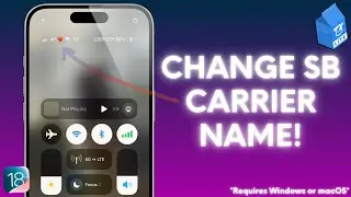 How to Customize Your Carrier Name in Your Status Bar! (iOS 18 compatible, Windows/macOS Required)