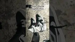 Jordan 1 mid SE Elephant print #jordan1 #elephantprint