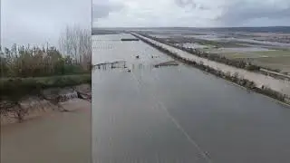 Coimbra: A1 cortada nos 2 sentidos e sem previs&atilde;o de reabertura ap&oacute;s colapso em dique do rio Mondego