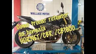 Como trocar retentor da bengala da HORNET/CBR/CB1000... do jeito certo? Wallace_motos responde!