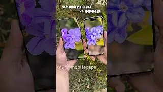 Camera Comparison Samsung S22 ultra vs Iphone 15 🤜📸🤛 #shorts #s22ultra #iphone15