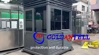 Hot Competitive Cost High Standard Elegant Security Cabin Design for Guard Shaped Steel