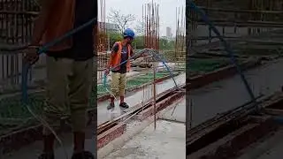Curing of slab using ponding method