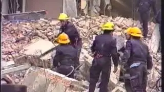 Rescate en el hundimiento del Hotel Bahía de Santander