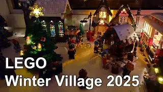 Lego Winter Village 2025 with Sound Effects