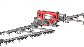 FMS Band Saw Bundle Cutting Servo Feeder
