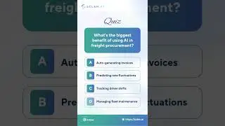 What&rsquo;s the biggest benefit of using AI in freight procurement?