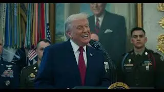 Trump Awards Soldiers and Marines Border Defense Medal