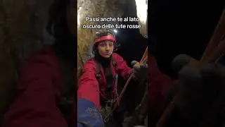 La tuta rossa #grotte #speleology #cave #speleologia #caveexploration #caving #adventure #speleo