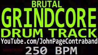Brutal Grindcore Drum Track Death Metal 250 bpm Backing