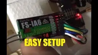 Nano Talon rc plane FS IA6 SETUP how to connect receiver EASY