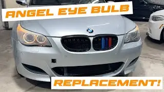 DIY BMW E60 M5 Pre-LCI Angel Eye Bulb Replacement! 🔥