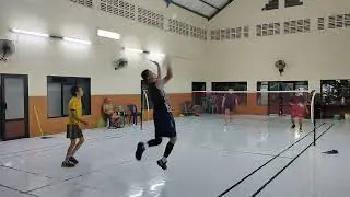 pertandingan latihan badminton seru #badminton