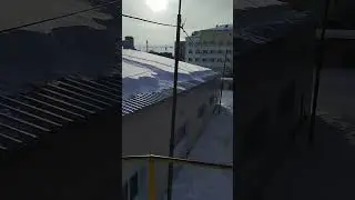 Roof snow removal from Dream Blago in Tyumen