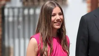 Infanta Sofia second daughter of king Felipe and kid sister to princess Leonor of Spain 