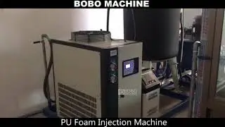 Our engineer in Indonesia commission the cyclopentane machine of pu injection foaming machine