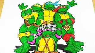 Coloring Pages Ninja Turtles TMNT - Coloring Videos - Coloring Pages - Coloring Book 2018