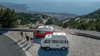 Road Trip Crete with vw t3 wesfalia -california and  reimo