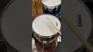 Brass shell in a Pearl Free-Floating Snare Drum