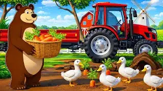 Hardworking Farmer: Duck Transport & Fence Building | Real Farm Animation