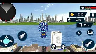 Flying Car Robot Game 2021 - 3D Robot Transforming Game - Android Gameplay