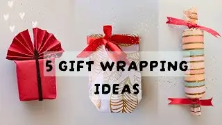 5 UNIQUE gift wrap* | Easy GIFT wrapping ideas | how to wrap gift with paper
