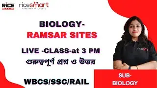 Biology Live Class | Environmental Science | Ramsar Sites | Mock Test 7 | MCQ | WBCS  | Tandra Datta