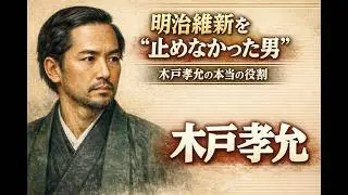 木戸孝允｜明治維新を止めなかった男
