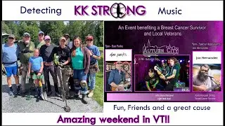 Metal Detecting and KK Strong Benefit in Vermont! | Fun, Friends, Digging and Music