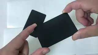 Black Anodized Aluminum Card with Pure Black Edge | Foison Metal