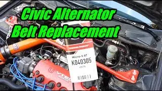 1992-1995 Honda Civic Alternator Belt Replacement