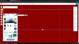 to choose a backgroung color in wix