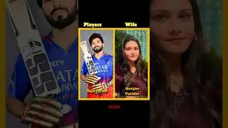 Rcb all players and there wife in real life #cast #cricket #rcb #viratkohli #shorts