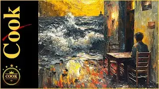 How to Paint Emotional Distress Using Color and Directional Brush Strokes in Acrylics #Oceancafe
