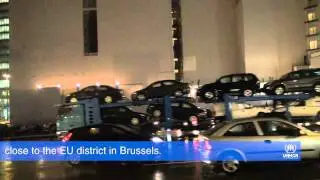 UNHCR Brussels - Photos Projection at place Rogier