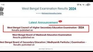 Wb HS RESULT 2024 || How to Check HS Result 2024 || West Bengal class 12 result check