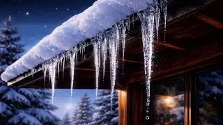 Icicle Winter Sonata ❄️ 1 Hour Peaceful Winter Night Ambient Music (Sleep, Relax, No Talking)