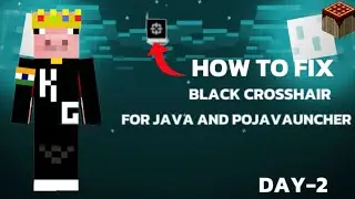 HOW TO FIX BLACK CROSSHAIR PROBLEM IN POJAV LAUNCHER/JAVA EDITION TEXTURE PACK
