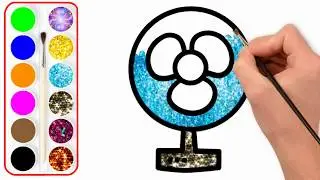 How to Draw Fan for Kids | Coloring Pages for Children | Super Coloring Pages for Kids