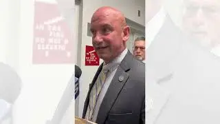 Wayne Salisbury emerges from Rhode Island Ethics Commission closed session Aug  20, 2024