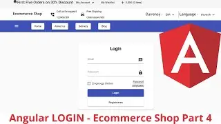 Angular Login- Projekt Ecommerce Shop - Teil 5 | Angular Kurs Deutsch