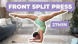 How to Press in an Elbow Stand (Front Split)