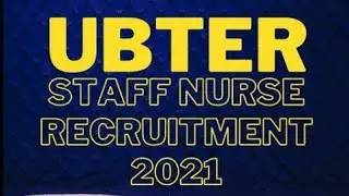 UBTER Recruitment Staff Nurse Vacancy 1238 Posts