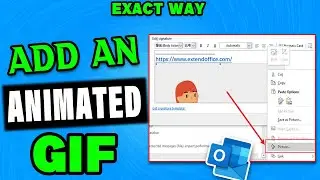 How to Add an animated GIF to Outlook Signature (2025)