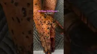 My Henna Stain Process✨ #mehndi #henna #hennastain