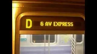 MTA NYC Subway R160B D Train via West End Express (Rerouted F) - 3