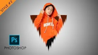 Triangle Popout Portrait In PHOTOSHOP ( style # 2 ) | Areeb Productions