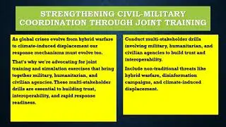 Strengthening Civil-Military Coordination through Joint Training
