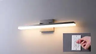 mirrea 24-inch Brushed Nickel LED Vanity Light Fixture for Mirror,